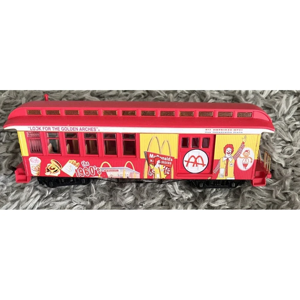 VTG Bachman Hawthorne Village Mcdonalds 50th Anniversary Train Set*Untested READ